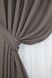 Комплект готових штор, льон-блекаут з фактурою "Льон мішковина" колір сіро-коричневий 1160ш Фото 4