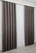 Комплект готових штор, льон-блекаут з фактурою "Льон мішковина" колір сіро-коричневий 1160ш Фото 5