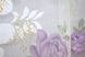 Тюль сітка жакардова колір білий з фіолетовим 1331т Фото 6