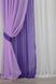 Комплект шифонових штори та гардини колір фіолетовий з бузковим 024дк (н118-н114) Фото 4