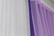Комплект шифонових штори та гардини колір фіолетовий з бузковим 024дк (н118-н114) Фото 5