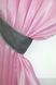 Шторки (270х170см) з ламбрекеном і підхватами колір рожевий з сірим 073к 52-0289