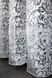 Тюль органза з великим принтом колір білий 1047т Фото 7