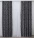 Комплект штор из ткани блэкаут-софт коллекция "Жаклин" цвет черный с серым 670ш(А) Фото 5