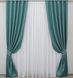 Комплект штор льон блекаут рогожка (мішковина) колір бірюзовий 511ш Фото 2