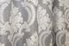 Комплект штор из ткани лён, коллекция "Корона Мария" цвет графитовый с светло-бежевым 1266ш Фото 8