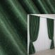 Комплект готових штор, "Софт" цвет тёмно-зелёный 128ш Фото 1
