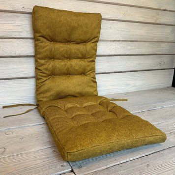 Подушка для стульев (40x120х4 см) двойная Decorator Мальмо цвет мустард 84-169