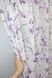 Тюль батист "Flora" цвет белый с фиолетово-черным принтом 1324т Фото 2