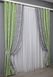Комплект готовых штор жаккард цвет светло-оливковый с серым 014дк (1147-1124ш) Фото 3