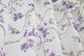Тюль батист "Flora" колір білий з фіолетово-чорним принтом 1324т Фото 7
