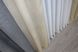 Комбинированные шторы из ткани лен цвет графитовый с серым и бежевым 016дк (114-108-1140ш) Фото 7