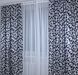 Комплект штор из ткани блэкаут, двусторонний "Вензель" цвет чёрный с серым 043ш(А) Фото 5