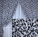 Комплект штор из ткани блэкаут, двусторонний "Вензель" цвет чёрный с серым 043ш(А) Фото 1