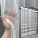 Тюль бамбук с вышивкой и люрексом цвет белый 1704т Фото 1