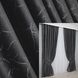 Комплект штор из ткани бархат, коллекция "Афина" Турция цвет черно-серый 1315ш Фото 1
