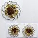 Магниты (2шт, пара) для штор, гардин "Эдельвейс" цвет серебро с золотом 113м 81-024 Фото 1