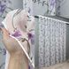 Тюль батист "Flora" цвет белый с фиолетово-черным принтом 1324т Фото 1