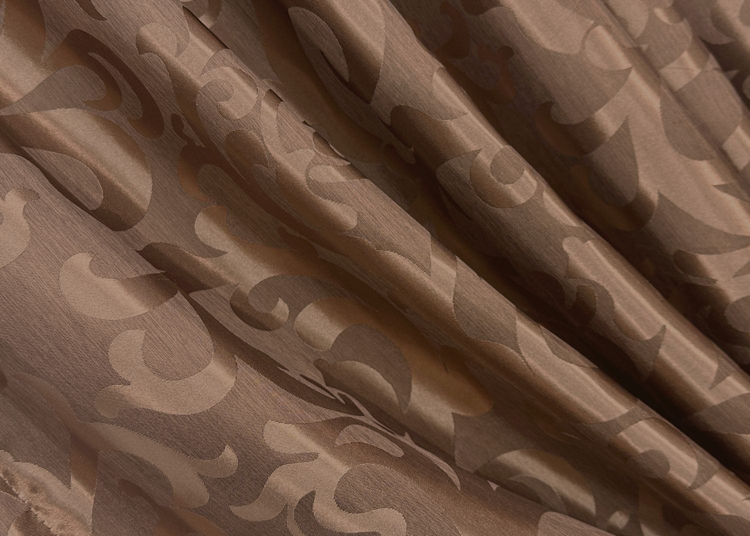 Комплект (2шт 1,5х2,7м) жакардових штор "Вензель", колір світло-коричневий 478ш 30-219