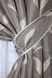 Комплект штор льон рогожка колекція "Корона Марія" колір капучино з золотисто-бежевим 707ш Фото 4