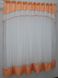 Гардина (280х170см) арка на кухню из шифона цвет белый с персиковым 110к 59-263 Фото 2