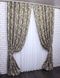Комплект штор льон рогожка колекція "Корона Марія" колір капучино з золотисто-бежевим 707ш Фото 3