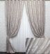 Комплект штор из ткани лён рогожка, коллекция "Лилия" цвет пудровый 807ш Фото 1