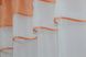 Гардина (280х170см) арка на кухню из шифона цвет белый с персиковым 110к 59-263 Фото 3