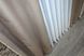Комбинированные шторы из ткани лен цвет бежевый со светлым какао 016дк (1069-1255-1069ш) Фото 7