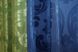 Комбинированные шторы жаккард цвет синий с оливковым 014дк (603-607ш) Фото 7