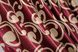 Шторна тканина блекаут-софт висота 2,8м колір бордовий з бежевим 693ш Фото 1