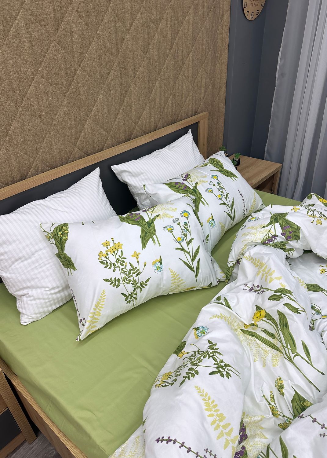 Комплект постільної білизни, Decorator Spring Glade Полуторний 145х215 з квітковим принтом (88-010)