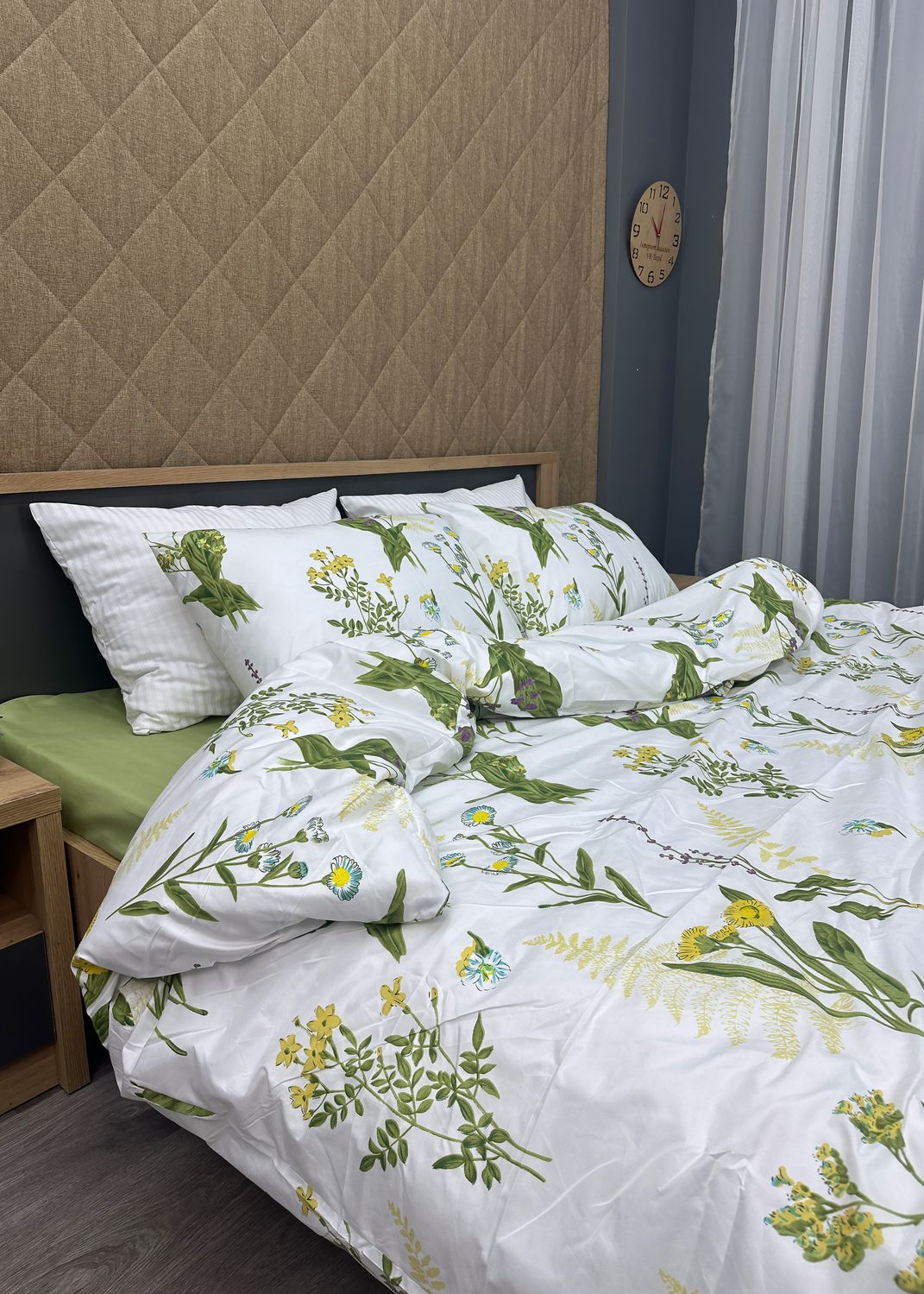 Комплект постільної білизни, Decorator Spring Glade Полуторний 145х215 з квітковим принтом (88-010)