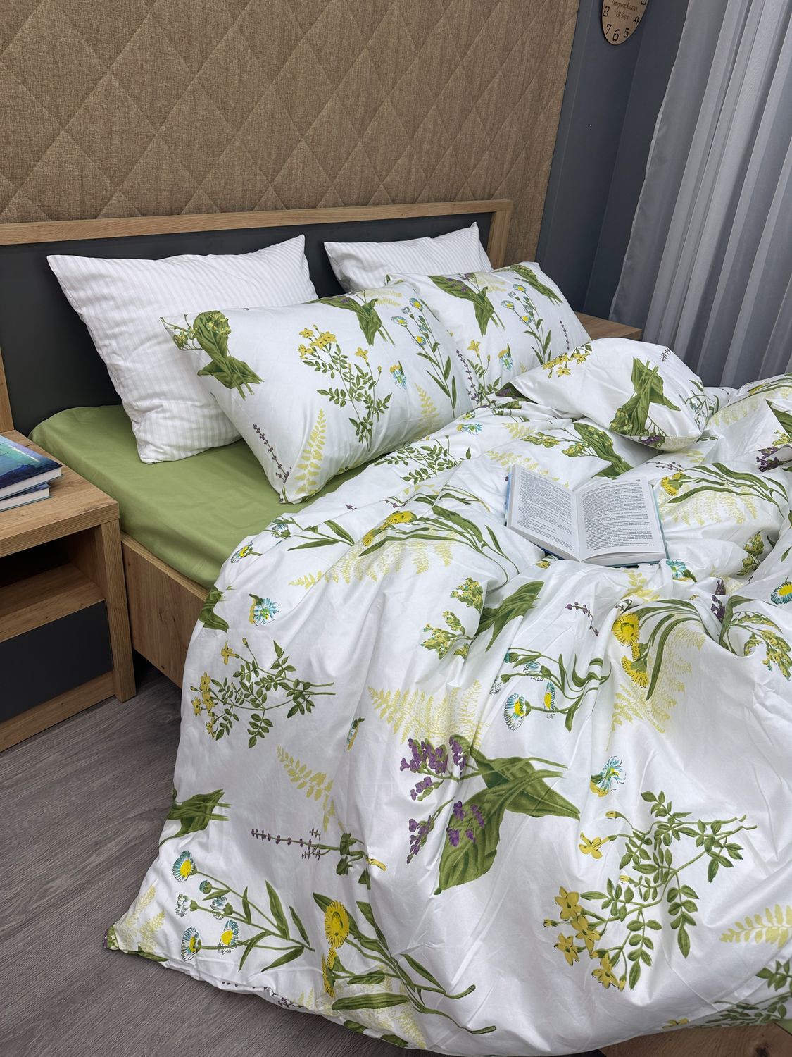 Комплект постільної білизни, Decorator Spring Glade Полуторний 145х215 з квітковим принтом (88-010)