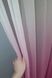 Тюль растяжка "Омбре" из шифона цвет малиновый с белым 749т Фото 2