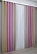 Комбіновані штори з тканини льон колір капучино з рожевим та світло кавовим 016дк (1141-125-113ш) Фото 5