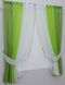 Кухонные шторы (400х170см) на карниз 1,5-2м цвет зелёный с салатовым и белым 054к 50-142 Фото 2