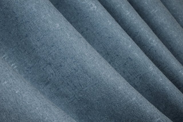 Шторна тканина льон однотонний колір синій 1328ш