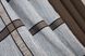 Комбіновані штори з тканини льон та жатки колір коричневий з сірим 014дк (277-945ш) Фото 9