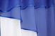 Кухонные шторы (270х170см) с ламбрекеном, на карниз 1-1,5м цвет синий с белым 091к 52-0254 Фото 4