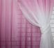 Комплект розтяжка "Омбре", тканина батист, під льон колір рожевий з білим 031дк 504т Фото 5
