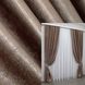 Комплект готовых штор из ткани жатка-жаккард цвет какао 1052ш Фото 1