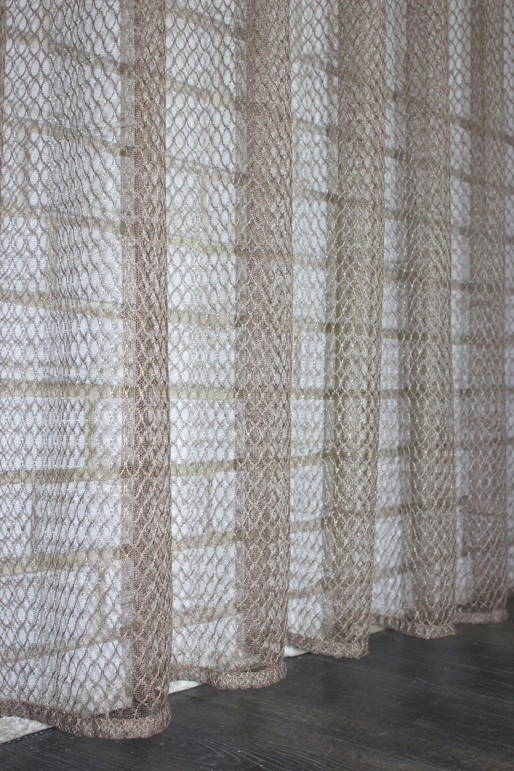 Тюль сетка, коллекция "Стелла", высотой 3м цвет капучино 960т, Тюль на метраж, Нужную Вам ширину указывайте при покупке. (Ширина набирается по длине рулона.), 3 м.