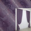 Комплект штор з тканини жаккард колекція "Sultan XO" Туреччина колір фіолетовий 1145ш