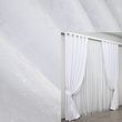 Комплект штор жаккард коллекция "Мрамор Al1" цвет белый 1300ш