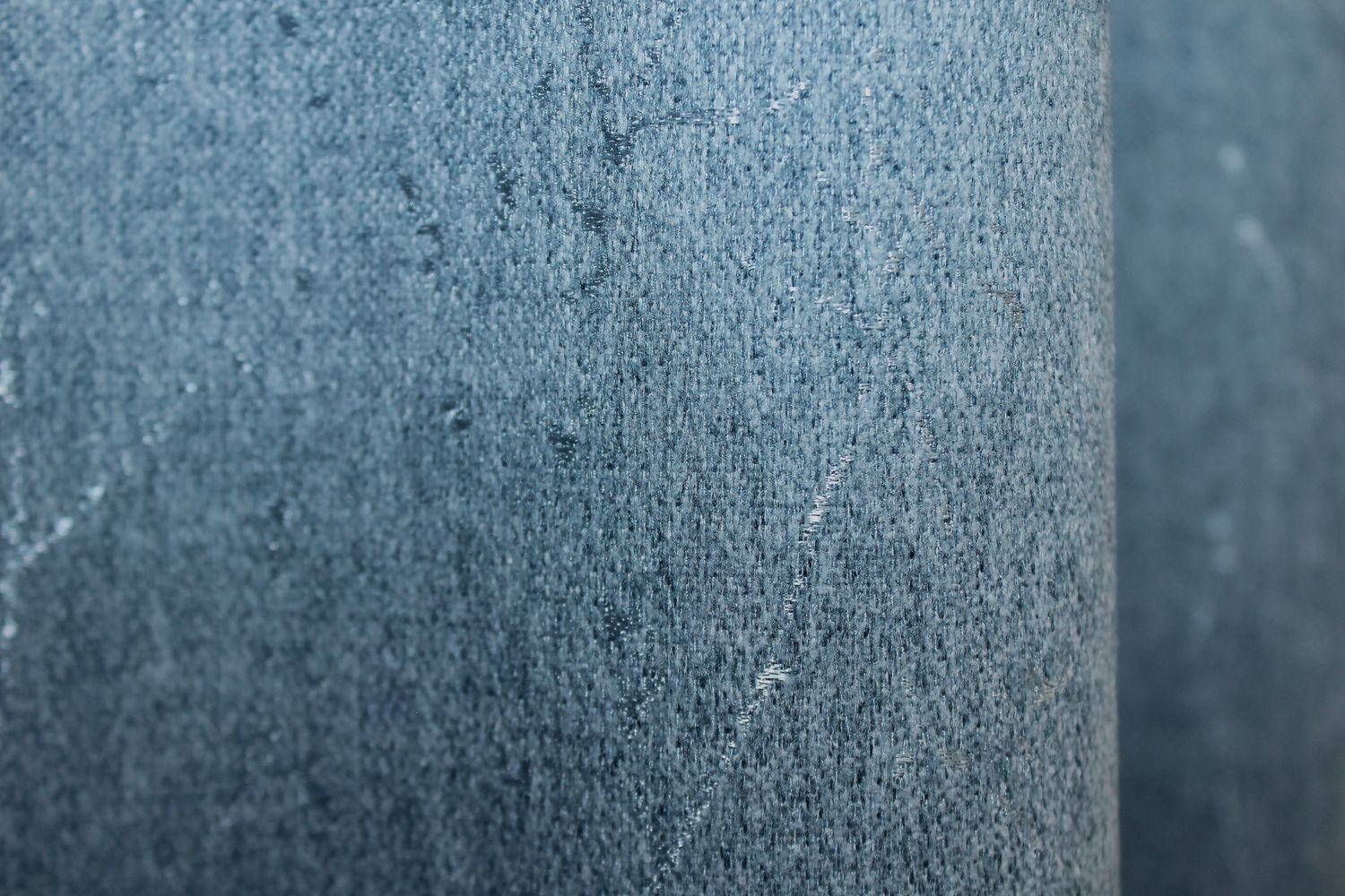 Шторная ткань лён однотонный цвет синий 1325ш