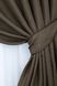 Комплект штор льон-блекаут "Льон Мішковина" колір коричневий 277ш Фото 4