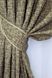 Щільні штори льон блекаут рогожка, колекція "Корона Марія" колір капучино з бежевим 640ш Фото 4