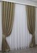Щільні штори льон блекаут рогожка, колекція "Корона Марія" колір капучино з бежевим 640ш Фото 3