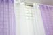 Комбіновані штори із шифону колір бузковий з білим 023дк 10-223 Фото 6